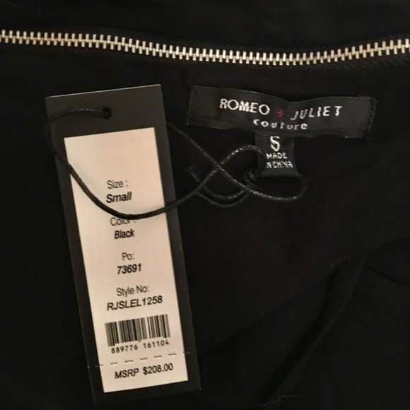 Romeo & Juliet Couture Black Swing Dress - S - NWT - Picture 5 of 5